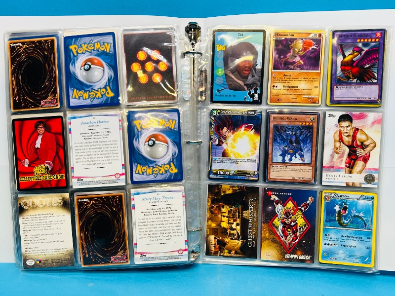 Photo 1 of 152132…final sale no returns/refunds-180 mixed character/game cards in binder