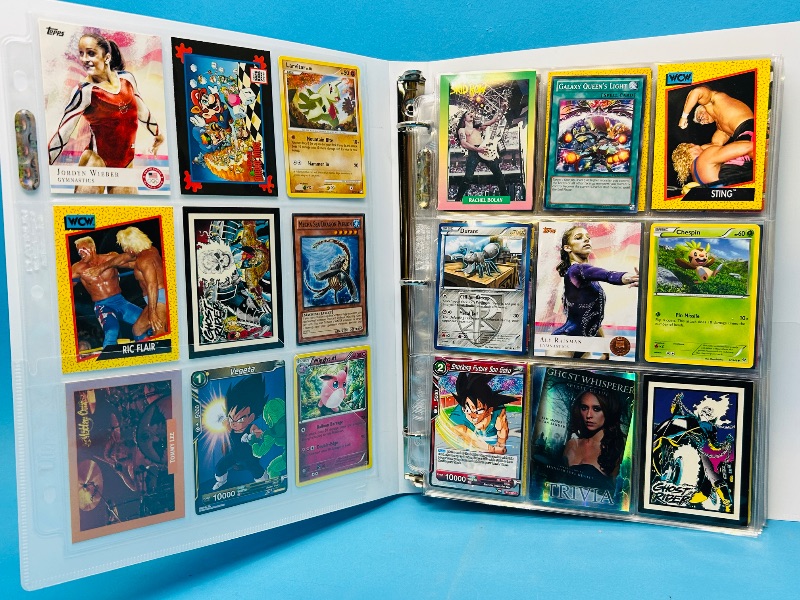 Photo 1 of 152132…final sale no returns/refunds-180 mixed character/game cards in binder