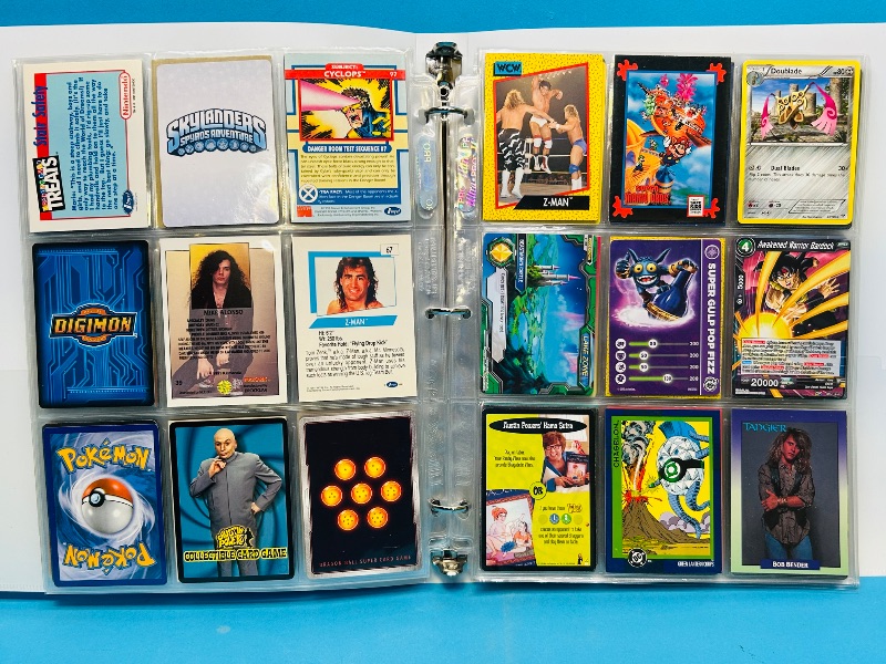 Photo 1 of 152132…final sale no returns/refunds-180 mixed character/game cards in binder