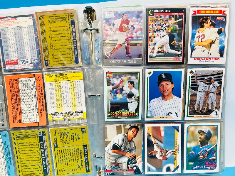 Photo 1 of 152133… final sale no returns/refunds-198 mixed baseball cards in binder 