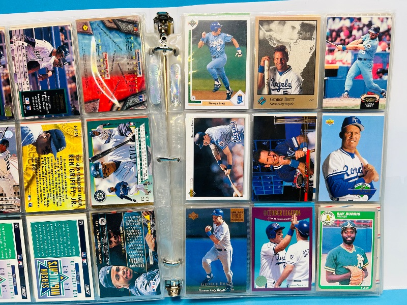 Photo 1 of 152133… final sale no returns/refunds-198 mixed baseball cards in binder 