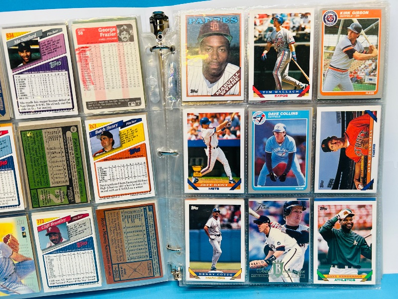 Photo 1 of 152133… final sale no returns/refunds-198 mixed baseball cards in binder 