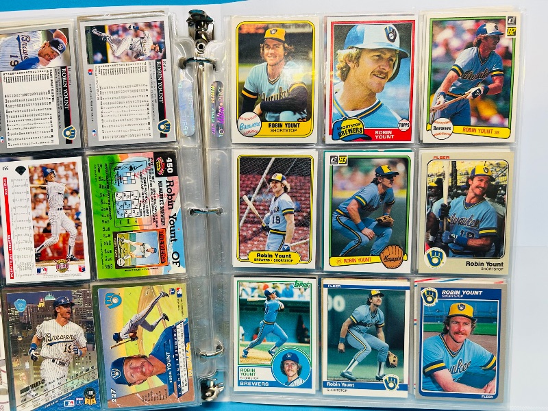 Photo 1 of 152133… final sale no returns/refunds-198 mixed baseball cards in binder 