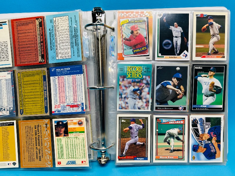 Photo 1 of 152134… final sale no returns/refunds-189 mixed baseball cards in binder 