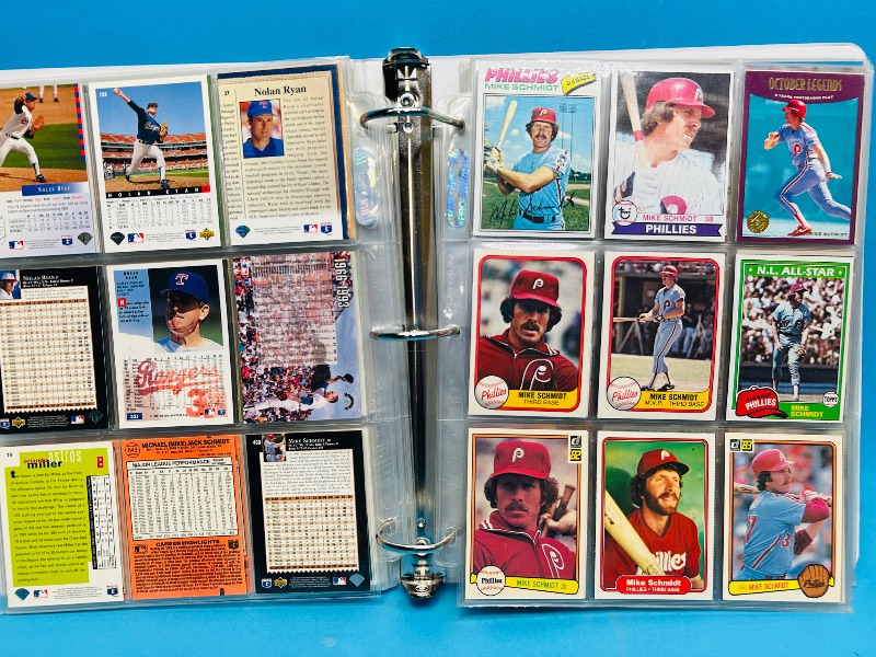 Photo 1 of 152134… final sale no returns/refunds-189 mixed baseball cards in binder 
