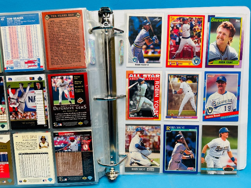 Photo 1 of 152134… final sale no returns/refunds-189 mixed baseball cards in binder 