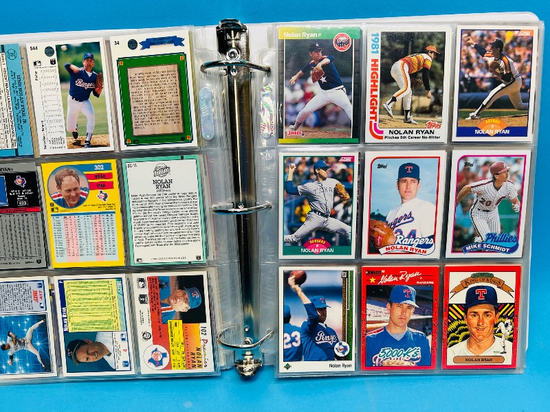 Photo 1 of 152134… final sale no returns/refunds-189 mixed baseball cards in binder 