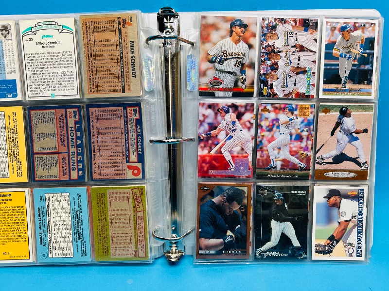 Photo 1 of 152134… final sale no returns/refunds-189 mixed baseball cards in binder 
