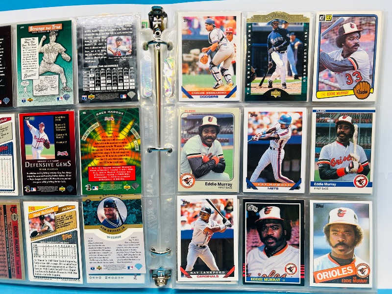 Photo 1 of 152135… final sale no returns/refunds-198 mixed baseball cards in binder 