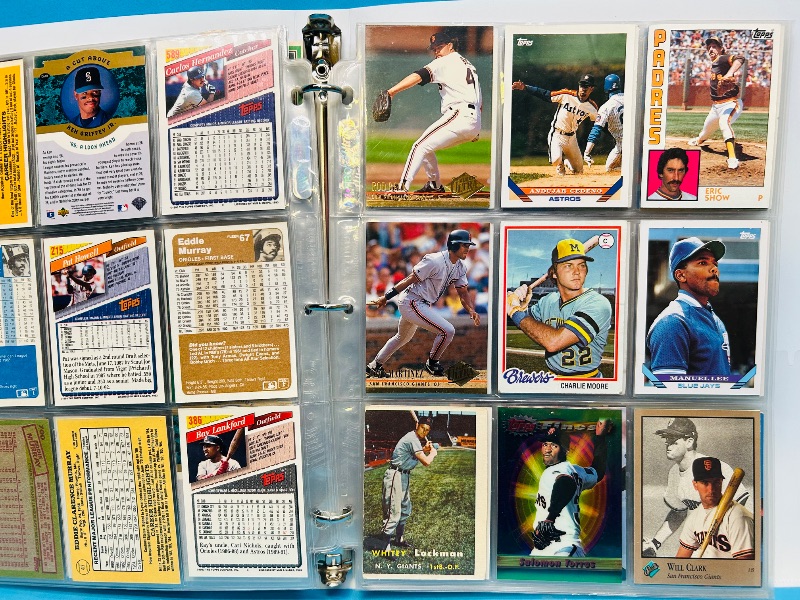 Photo 1 of 152135… final sale no returns/refunds-198 mixed baseball cards in binder 