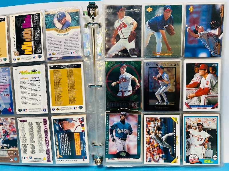 Photo 1 of 152135… final sale no returns/refunds-198 mixed baseball cards in binder 
