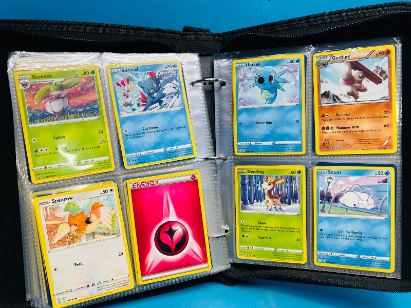 Photo 1 of 152137… final sale no returns/refunds-160 mixed Pokemon cards in binder 