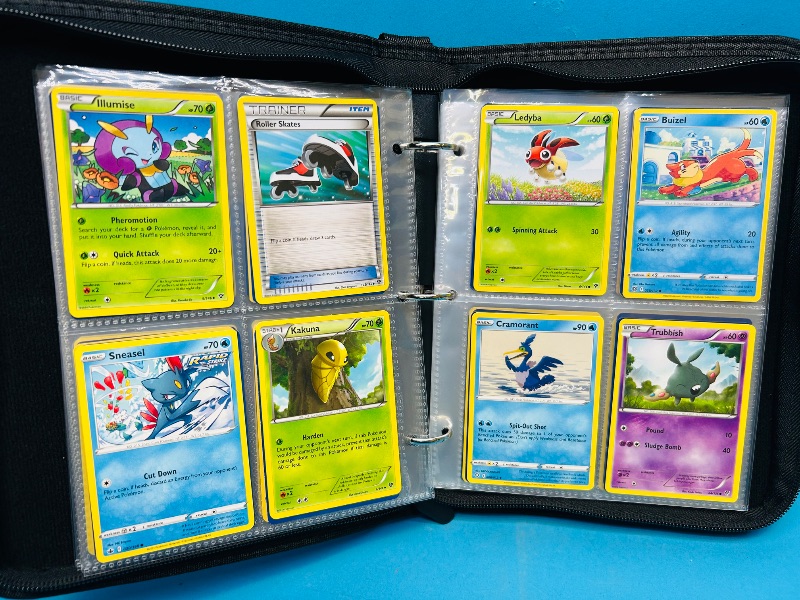 Photo 1 of 152137… final sale no returns/refunds-160 mixed Pokemon cards in binder 