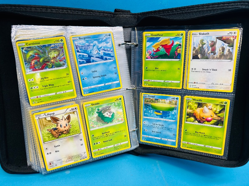 Photo 1 of 152137… final sale no returns/refunds-160 mixed Pokemon cards in binder 