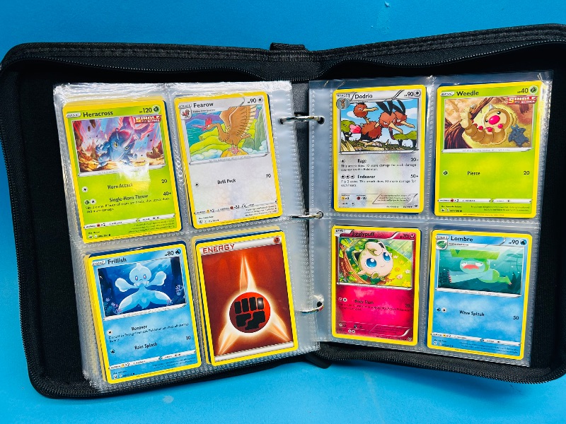 Photo 1 of 152137… final sale no returns/refunds-160 mixed Pokemon cards in binder 