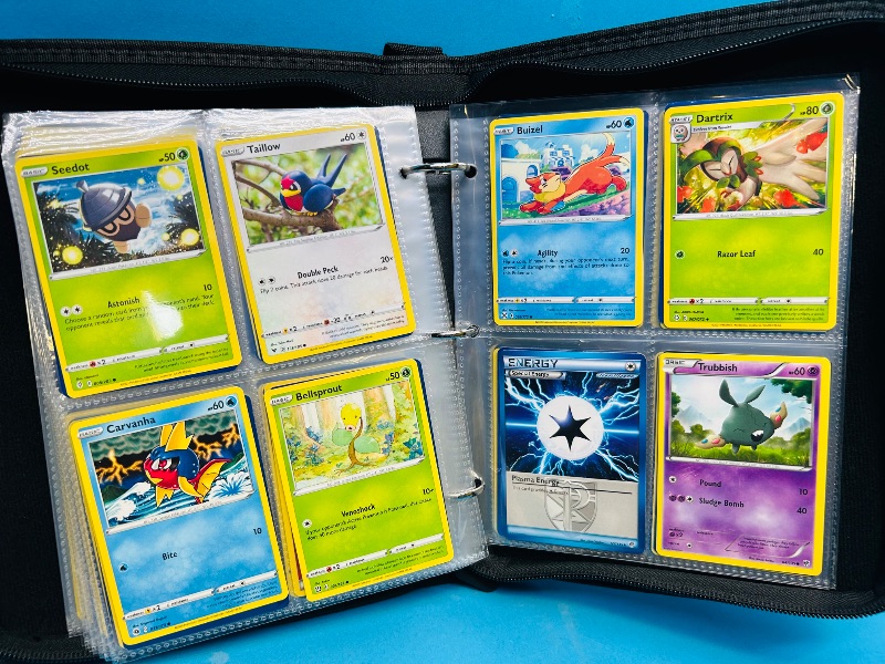 Photo 1 of 152137… final sale no returns/refunds-160 mixed Pokemon cards in binder 