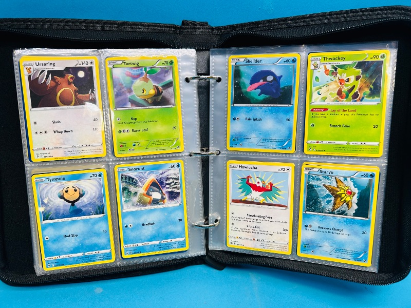 Photo 1 of 152137… final sale no returns/refunds-160 mixed Pokemon cards in binder 