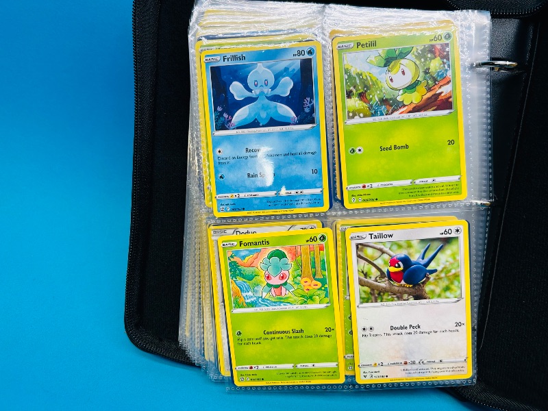 Photo 1 of 152137… final sale no returns/refunds-160 mixed Pokemon cards in binder 