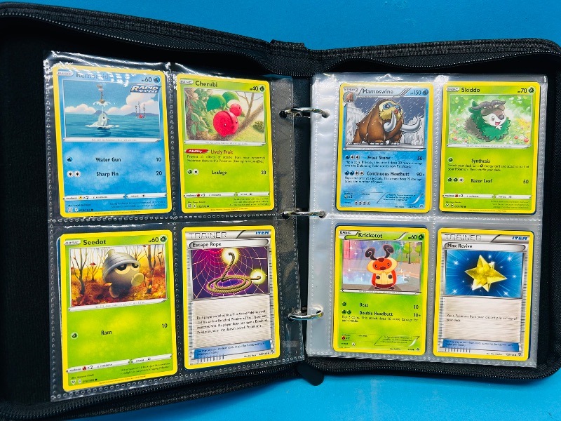 Photo 1 of 152137… final sale no returns/refunds-160 mixed Pokemon cards in binder 