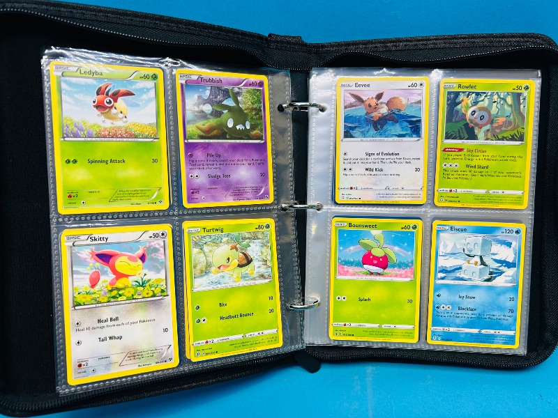 Photo 1 of 152137… final sale no returns/refunds-160 mixed Pokemon cards in binder 
