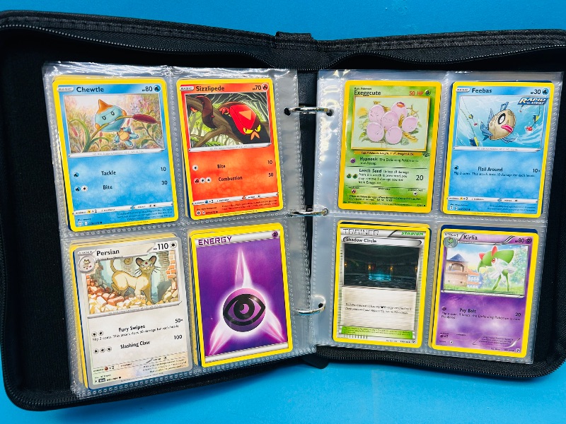 Photo 1 of 152137… final sale no returns/refunds-160 mixed Pokemon cards in binder 