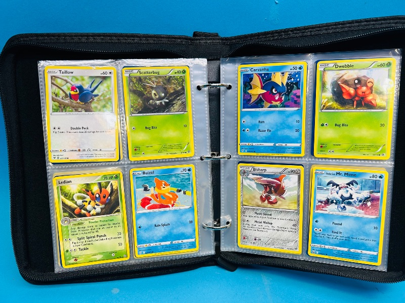 Photo 1 of 152137… final sale no returns/refunds-160 mixed Pokemon cards in binder 
