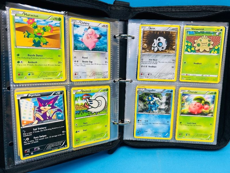 Photo 1 of 152138… final sale no returns/refunds-168 mixed Pokemon cards in binder

