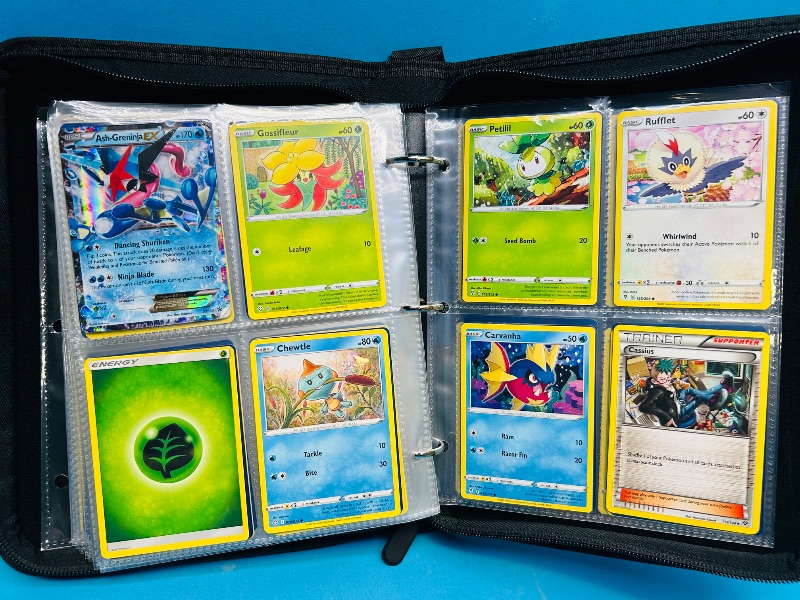 Photo 1 of 152138… final sale no returns/refunds-168 mixed Pokemon cards in binder
