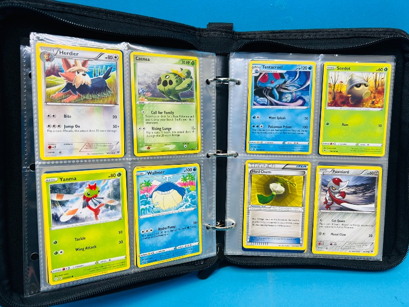 Photo 1 of 152138… final sale no returns/refunds-168 mixed Pokemon cards in binder
