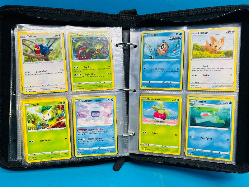 Photo 1 of 152138… final sale no returns/refunds-168 mixed Pokemon cards in binder

