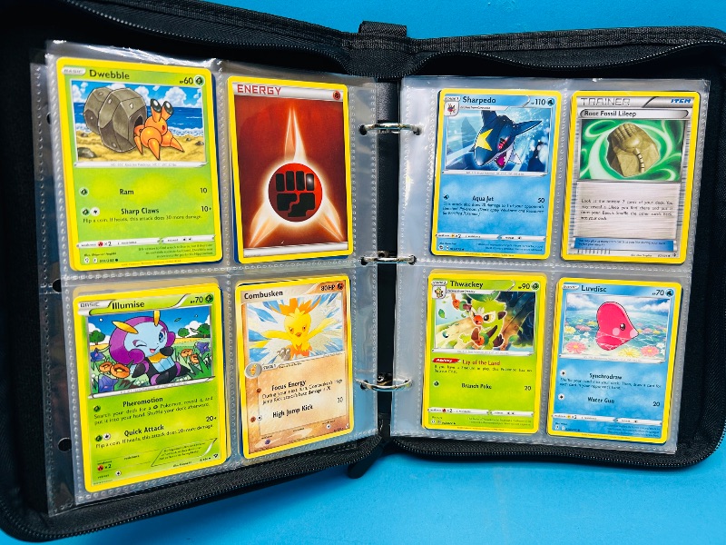 Photo 1 of 152138… final sale no returns/refunds-168 mixed Pokemon cards in binder
