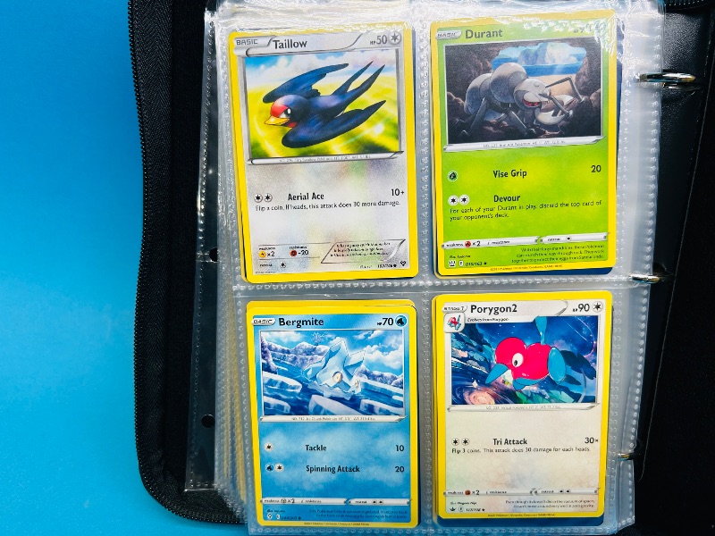 Photo 1 of 152138… final sale no returns/refunds-168 mixed Pokemon cards in binder
