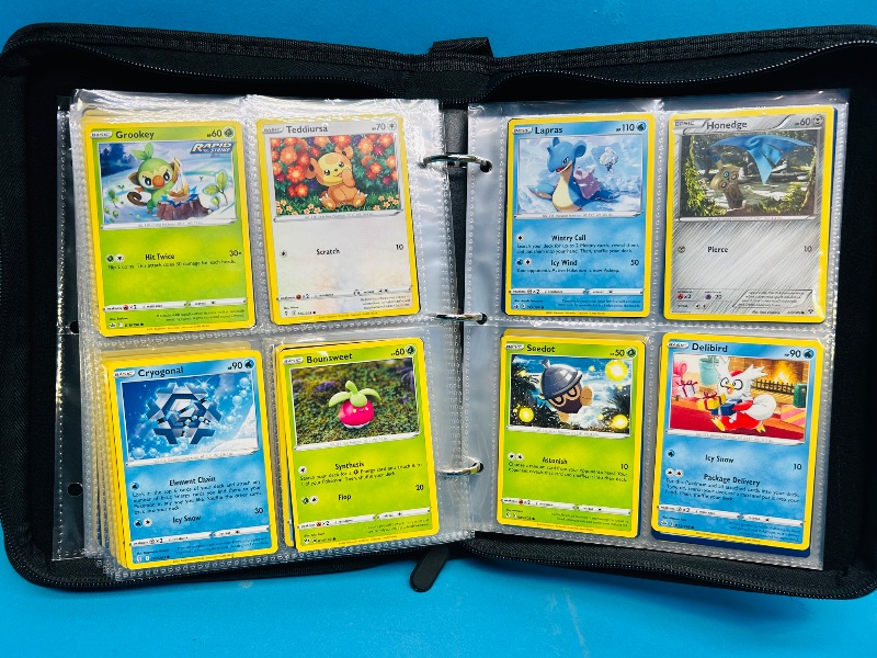 Photo 1 of 152138… final sale no returns/refunds-168 mixed Pokemon cards in binder
