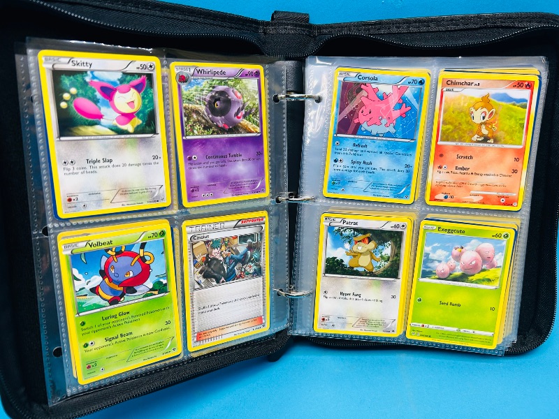 Photo 1 of 152138… final sale no returns/refunds-168 mixed Pokemon cards in binder

