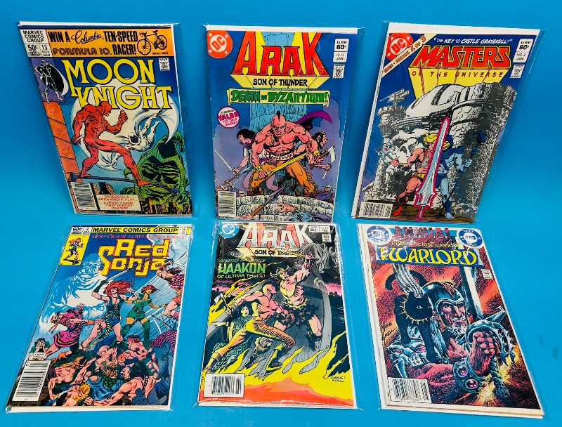 Photo 1 of 152184…  6 vintage comics in plastic sleeves 