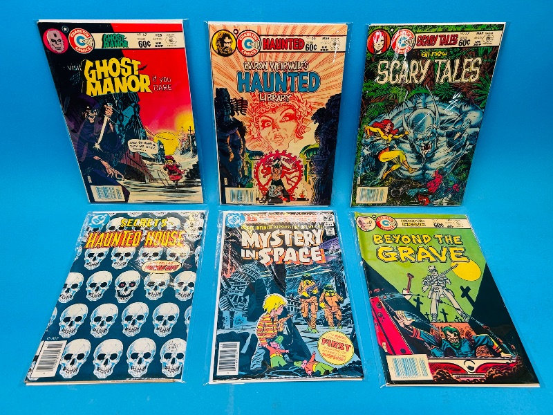 Photo 1 of 152186…  6 vintage horror comics in plastic sleeves 