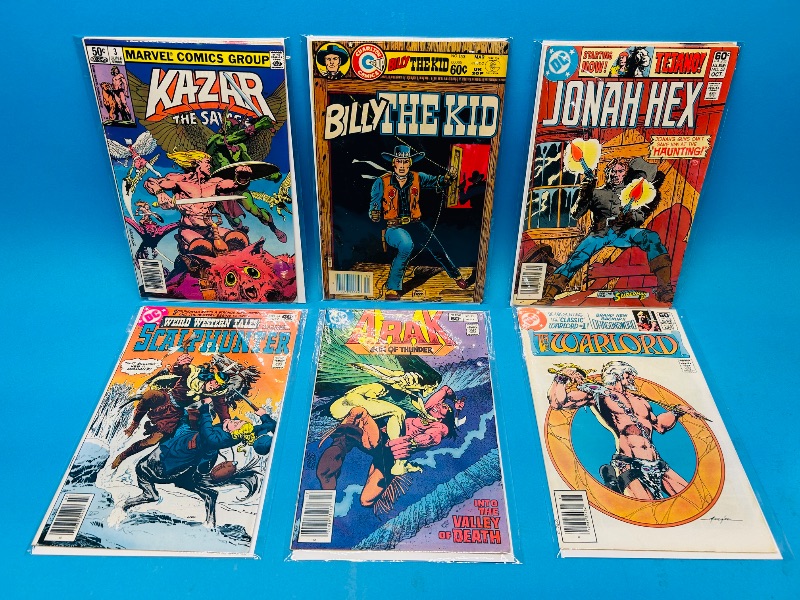 Photo 1 of 152195…  6 vintage comics in plastic sleeves 