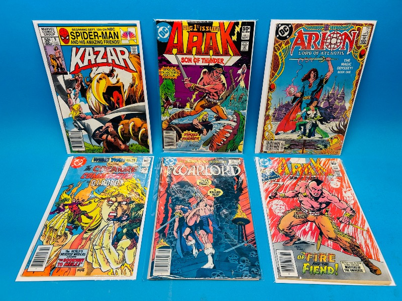 Photo 1 of 152197…  6 vintage comics in plastic sleeves 