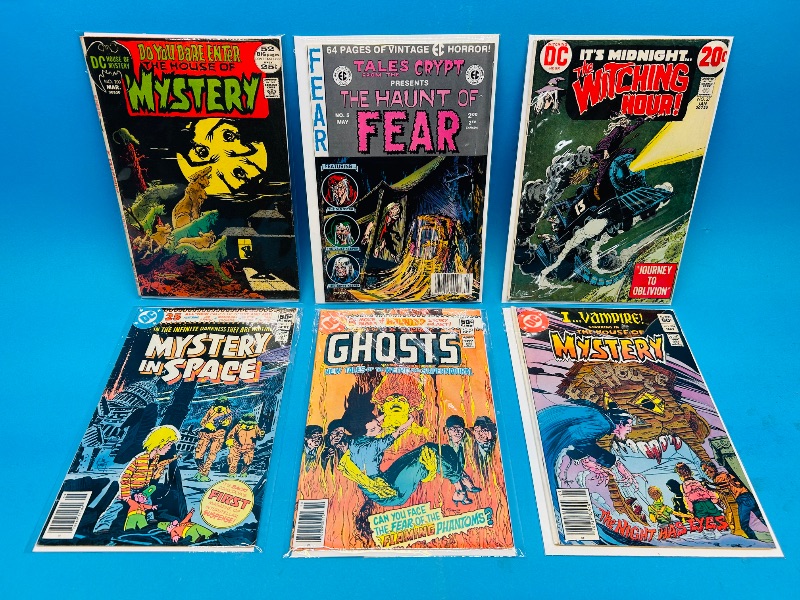 Photo 1 of 152200…  6 vintage horror comics in plastic sleeves 