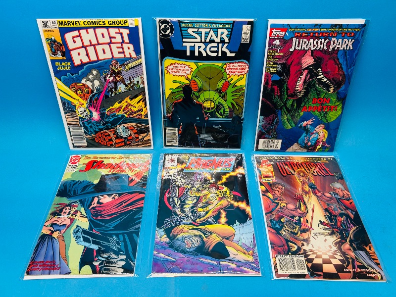 Photo 1 of 152205…  6 vintage comics in plastic sleeves 