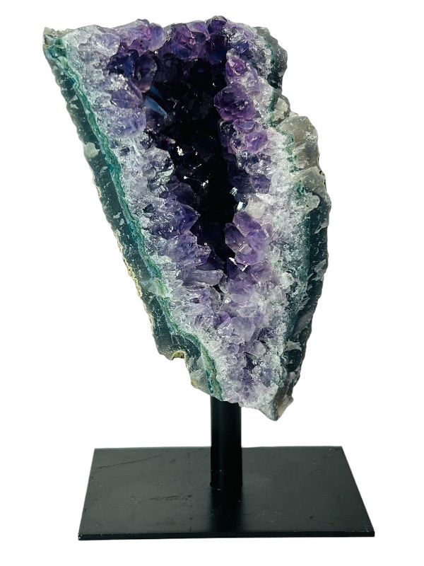 Photo 1 of 152220…5.5” amethyst crystal rock on stand-height includes display stand 