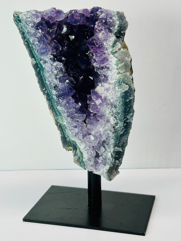 Photo 1 of 152220…5.5” amethyst crystal rock on stand-height includes display stand 