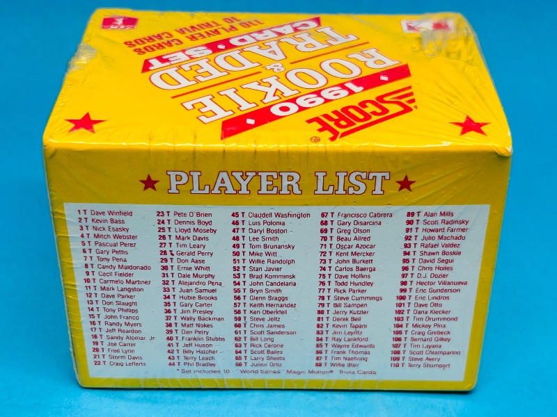 Photo 1 of 152245…final sale no returns/refunds-sealed 1990 Score rookie and traded card set box