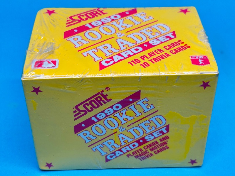 Photo 1 of 152245…final sale no returns/refunds-sealed 1990 Score rookie and traded card set box