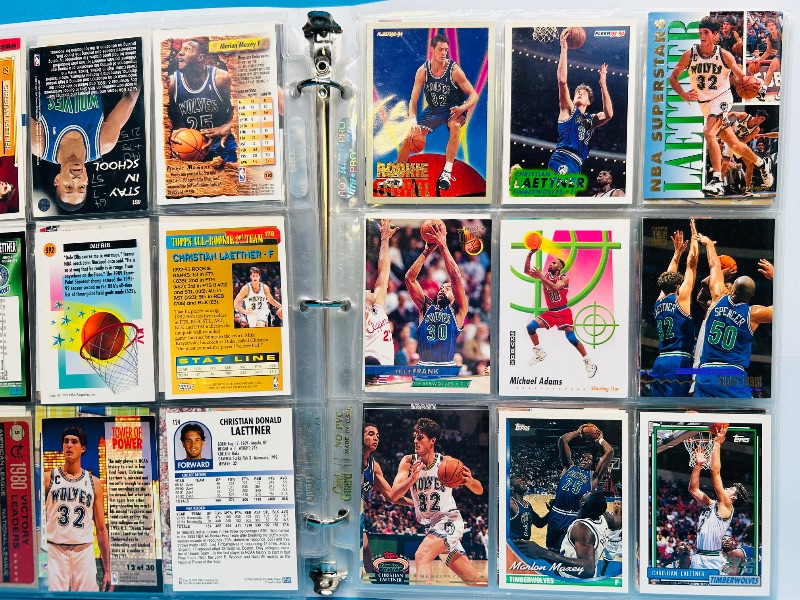 Photo 1 of 152246… final sale no returns/refunds-189 mixed basketball cards in binder