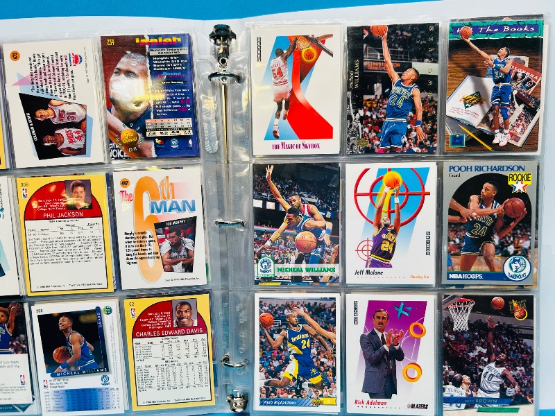 Photo 1 of 152246… final sale no returns/refunds-189 mixed basketball cards in binder