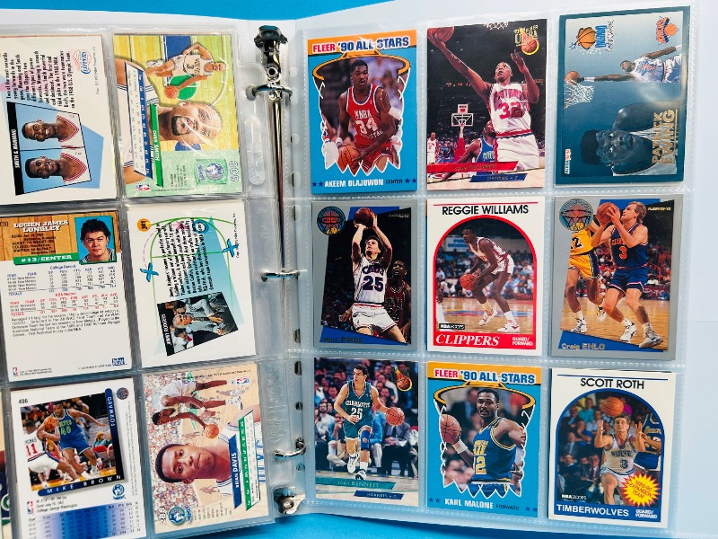 Photo 1 of 152246… final sale no returns/refunds-189 mixed basketball cards in binder