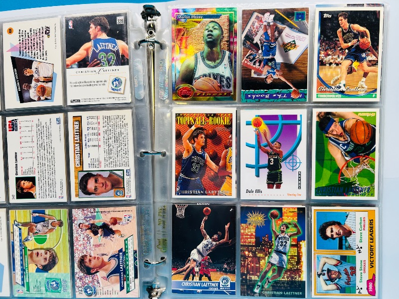 Photo 1 of 152246… final sale no returns/refunds-189 mixed basketball cards in binder