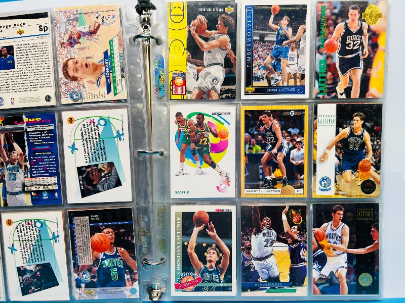 Photo 1 of 152246… final sale no returns/refunds-189 mixed basketball cards in binder