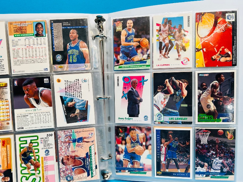Photo 1 of 152246… final sale no returns/refunds-189 mixed basketball cards in binder